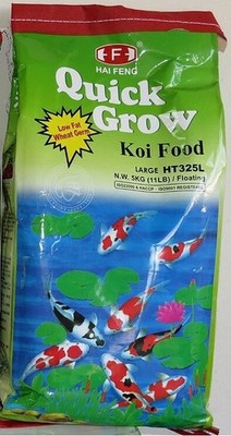 HAI FENG QUICK GROW KOI FOOD 5KG (11LB) MEDIUM-LARGE PELLETS