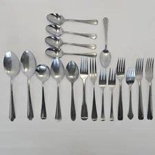 18 Pieces Of Various Vintage Stainless Steel Flatware - Mixed Lot
