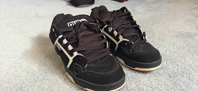 DVS Comanche Men's Skateboarding Shoes Black/White US 10 Medium (D,M)
