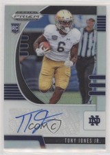 2020 Panini Prizm Draft Picks Rookies Silver Tony Jones Jr #113 Auto 0o6v