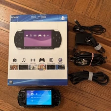Sony PSP-3000 Piano Black Handheld Sys CIB Tested-Works PSP3001 W/ OEM Cords