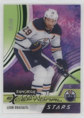 2021 Upper Deck Synergy Exceptional Stars Green 95/99 Leon Draisaitl #ES-LD 14zh