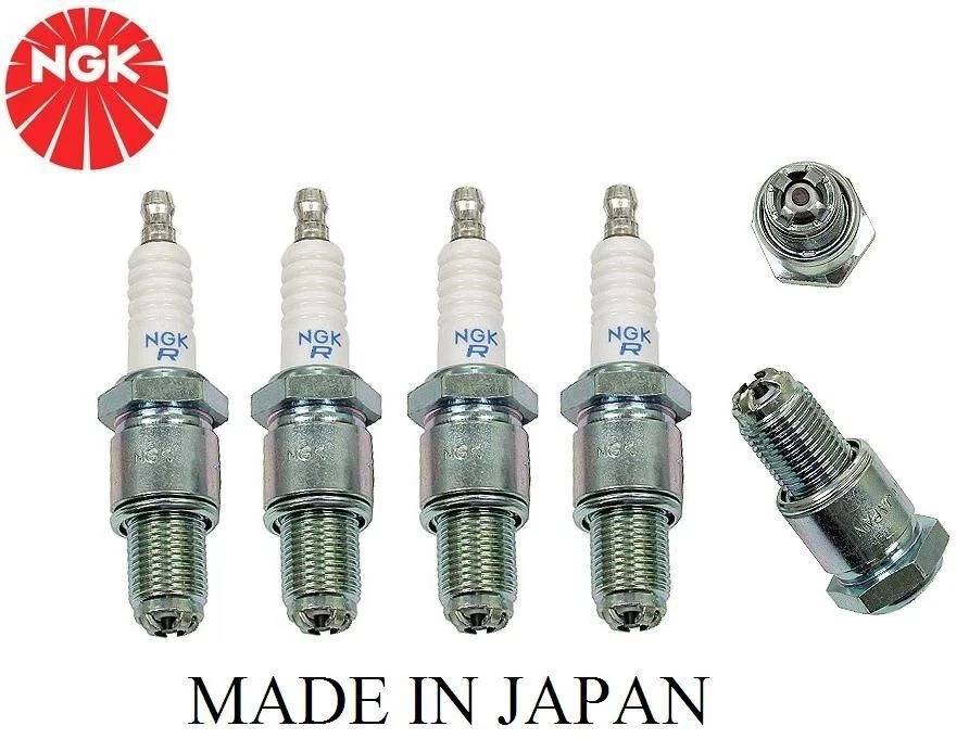 For MAZDA RX-7  81-85 NGK BR8EQ14 SPARK PLUG 4-PIECES 2329 Made in Japan