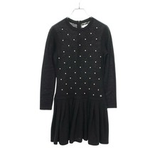 Chanel Mohair Cashmere Dress Black Size 38 Chest 14.8 in Length 33.1 in