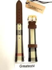 Brand New Burberry Replacement Strap for BU10104 Multi-Colored with Buckle 14 mm