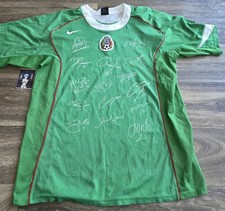 Nike Mexico Seleccion 04/06 Dri-Fit Printed Signatures Futbol Jersey Size Large