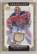 2018 Upper Deck Chronology Gold Premium Relic 9/25 John Vanbiesbrouck Auto 00b6