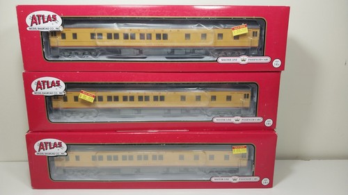 Juego de 3 vagones de pasajeros HO Atlas Master Line UP Pullman Sleepers 20006-419,420,1 | Condition: New