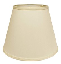 14" Elfenbein Empire tief schräg No Slub Lampenschirm