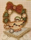 Brooke’s Books Elf Babies Ornament Peekaboo Teacup ~ Cross Stitch Chart Only HTF — photo 2