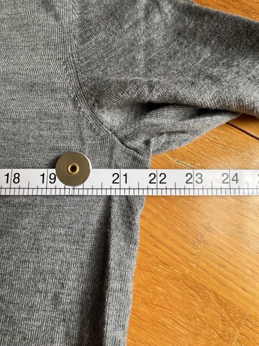 Calvin Klein Mens xl Grey 1/4 Zip Fine Knit Long sleeve Jumper 22” Pit To Pit - Picture 11 of 14
