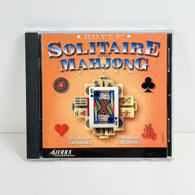 Hoyle Solitaire and Mahjong Tiles 1999 PC CD-ROM Video Game