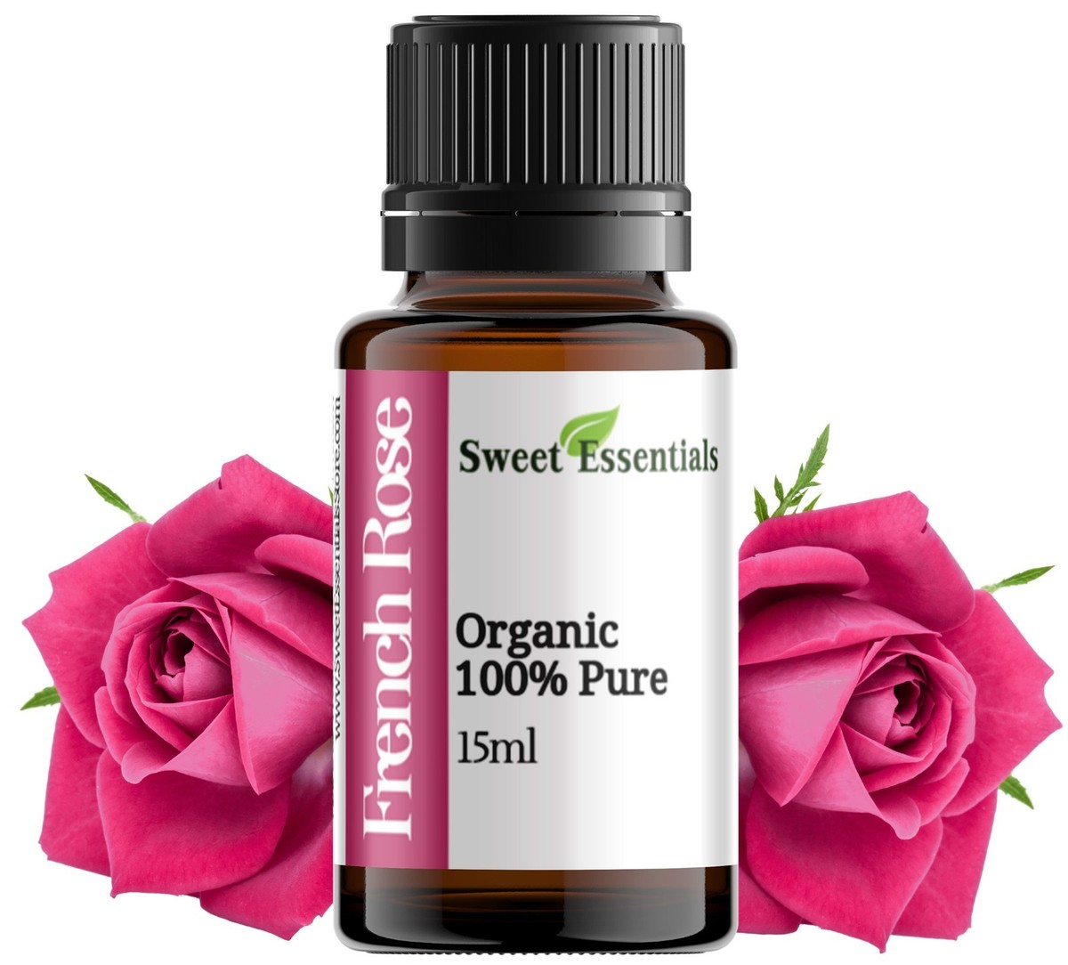 Organic French Rose Essential Oil - Rosa Damascena - Imported from