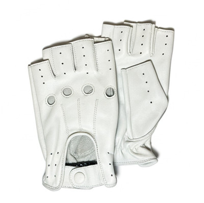 Fingerless 100% Genuine Leather Driving Gloves Chauffer