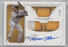 2019 National Treasures Rookie Triple Material Ink 70/99 Kevin Kramer Auto im4