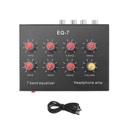 EQ-7 Auto-Audio-Headset-VerstäRker 7-Band-EQ-Equalizer 2-Kanal-Digital-Soun9672