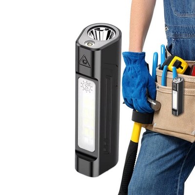 Pocket Warn-Taschenlampe mit Magnetfuß und rückseitigem Clip. Infrarotlicht-Wa