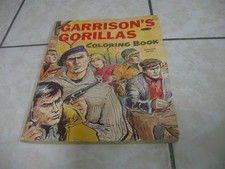 1968 VINTAGE WHITMAN PUBLISHING GARRISON'S GORILLAS COLORING BOOK COOL