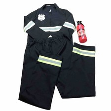 Morph Costumes Unisex Kid's Halloween/Dress-Up Firefighter Costume Black Large