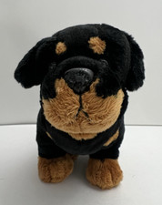 GANZ WEBKINZ Rottweiler Dog Plush Pet Pup Stuffed Animal 8" Toy HM183 NO CODE