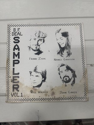 B.F. Deal Sampler Vol. 1 LP 12'' Folk Vinyl Frank Zigal Nanci Griffith 1977
