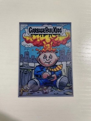 2024 Garbage Pail Kids metal card   Adam Bomb Black Back  Sketch card