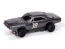 1969 Dodge Charger Metallic Charcoal ThunderJet UltraG Auto World Slot Car SC416