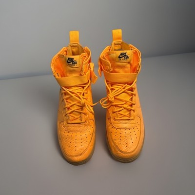 Nike SF Air Force 1 Mid Odell Beckham Jr Laser Orange Gum 917753 801 US Size 12