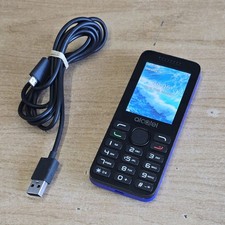 Alcatel 2038X Unlocked Mobile Phone Blue Big Button 3G Basic Phone