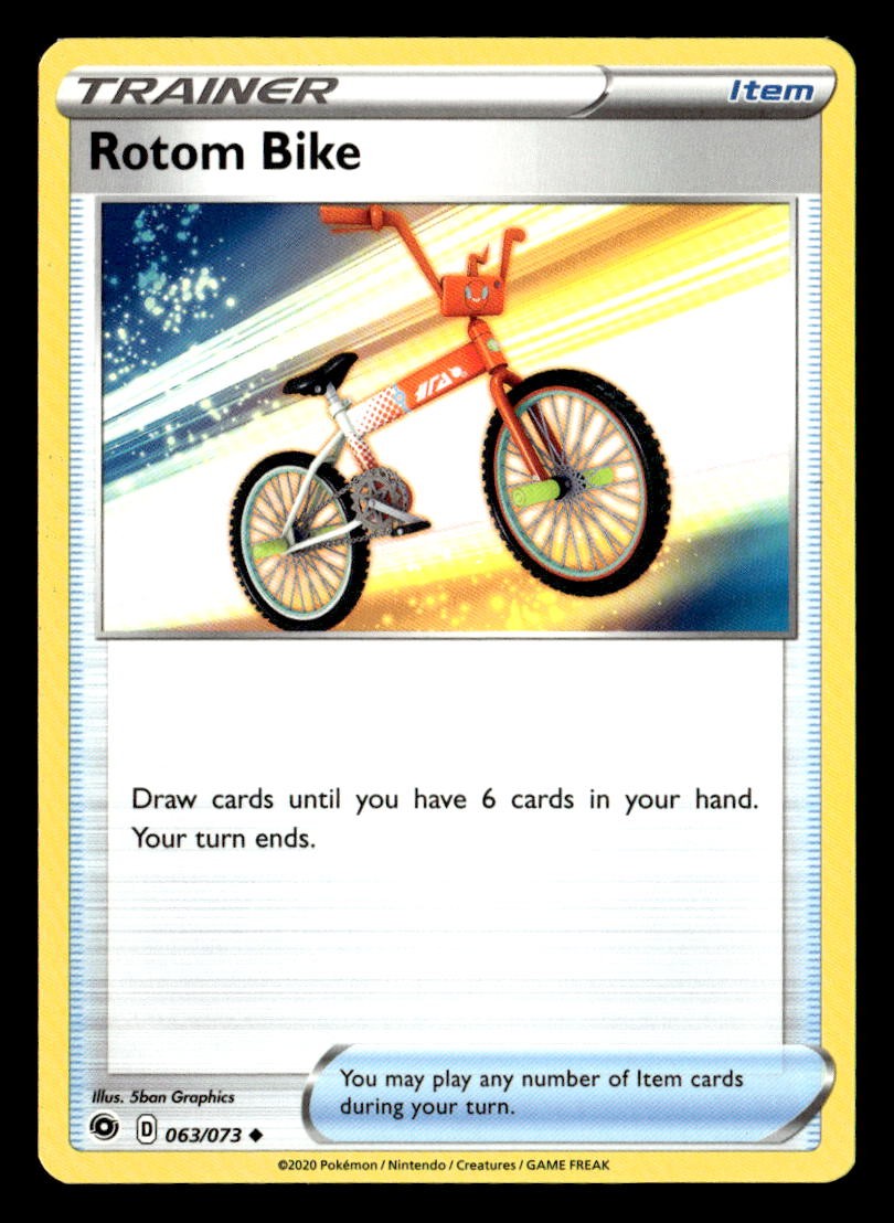 Rotom Bike Champion's Path Pokemon Card #63/73