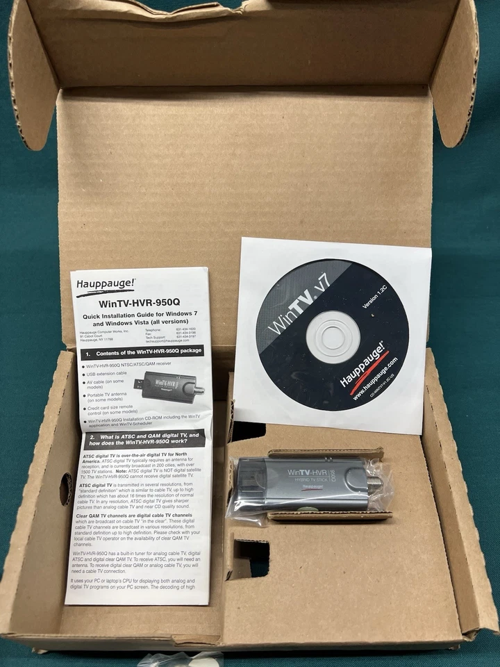 NEW Hauppauge WinTV-HVR-950Q USB TV Stick Tuner Model 1191 (4M) - Image 2 of 4