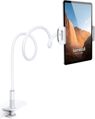 TRYONE Schwanenhals Tablet Ständer ANJ104 weiß - verstellbare Halterung für 4,7-11