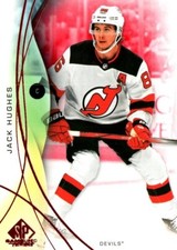 2024-25 SP Game used hockey Jack Hughes Red 