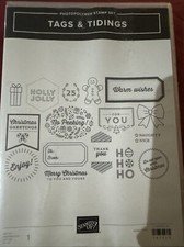 Stampin' Up Photopolymer Stamp Set Tags  Tidings 147779