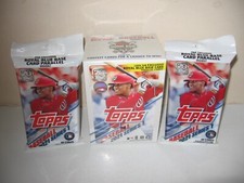 2021 Topps Series 1 Baseball Blaster 1 Anniversary Patch Card Per Box + 2 cellos