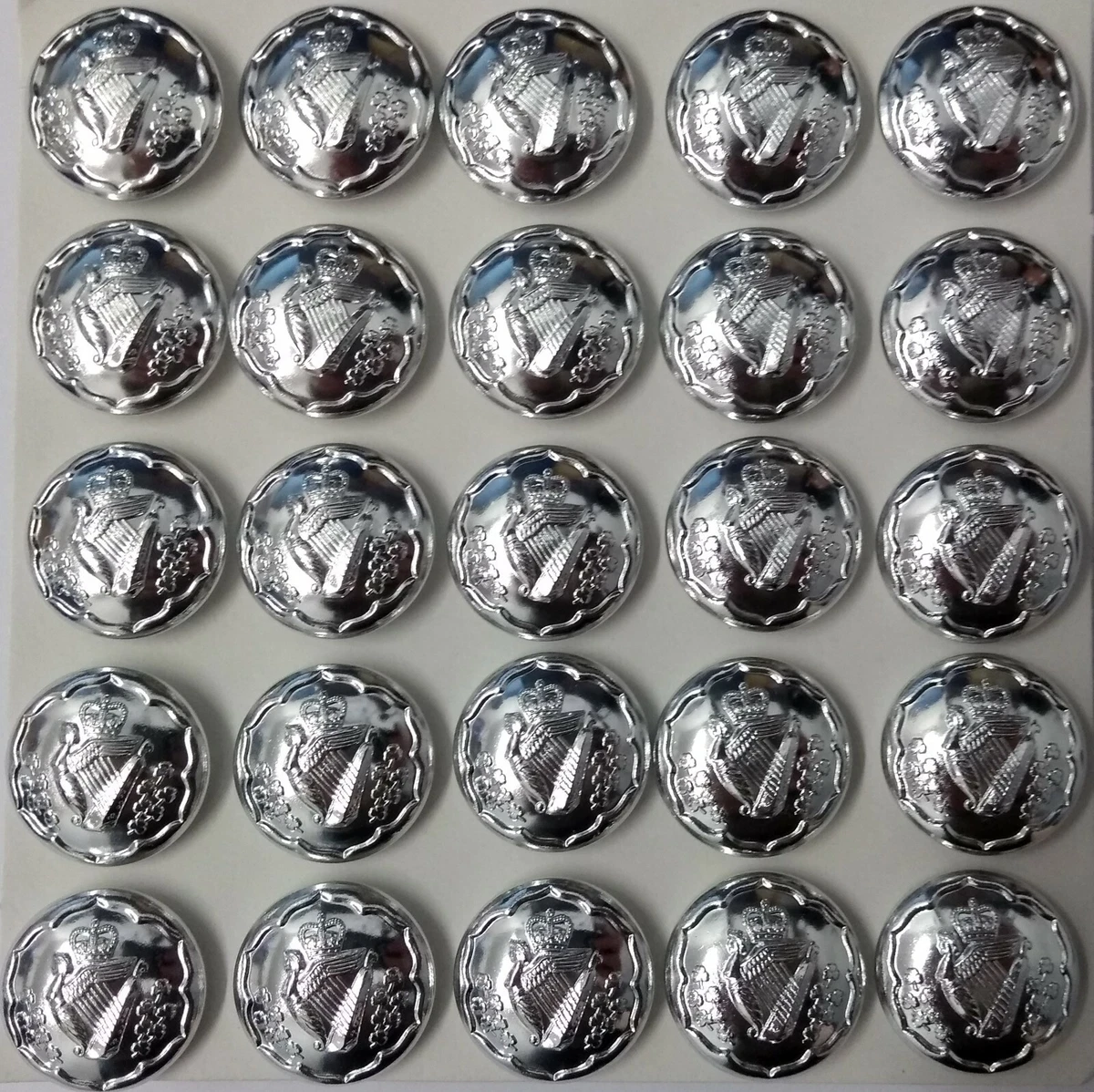 Silver cheap coloured buttons