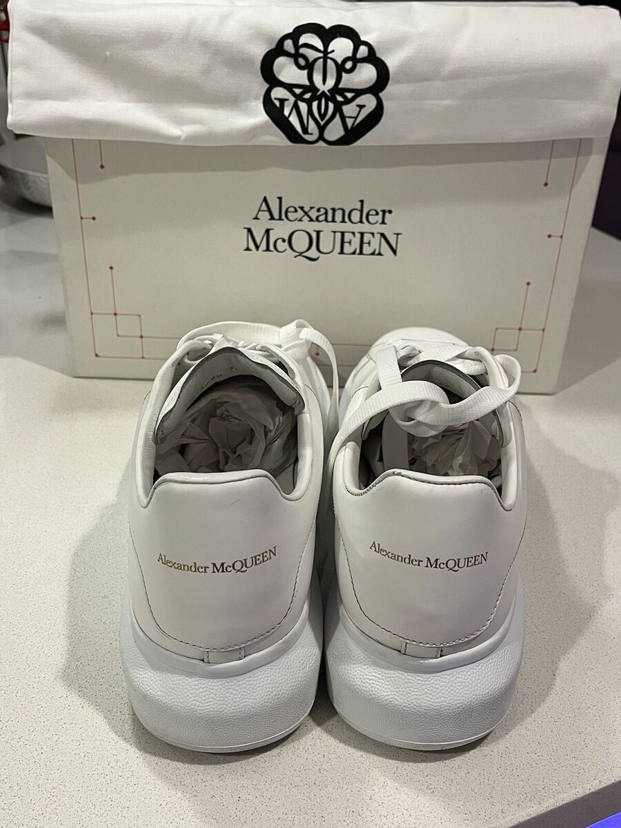 Alexander McQueen Oversized White Leather Sneakers US 13 Alexander McQueen Oversized White Leather Sneakers US 13