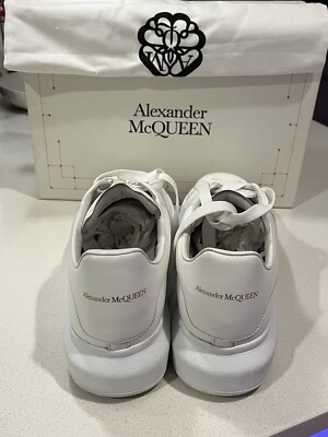【関税&送料込】Alexander Mcqueen White Leather Sneakers Alexander McQueen Oversized White Leather Sneakers US 13