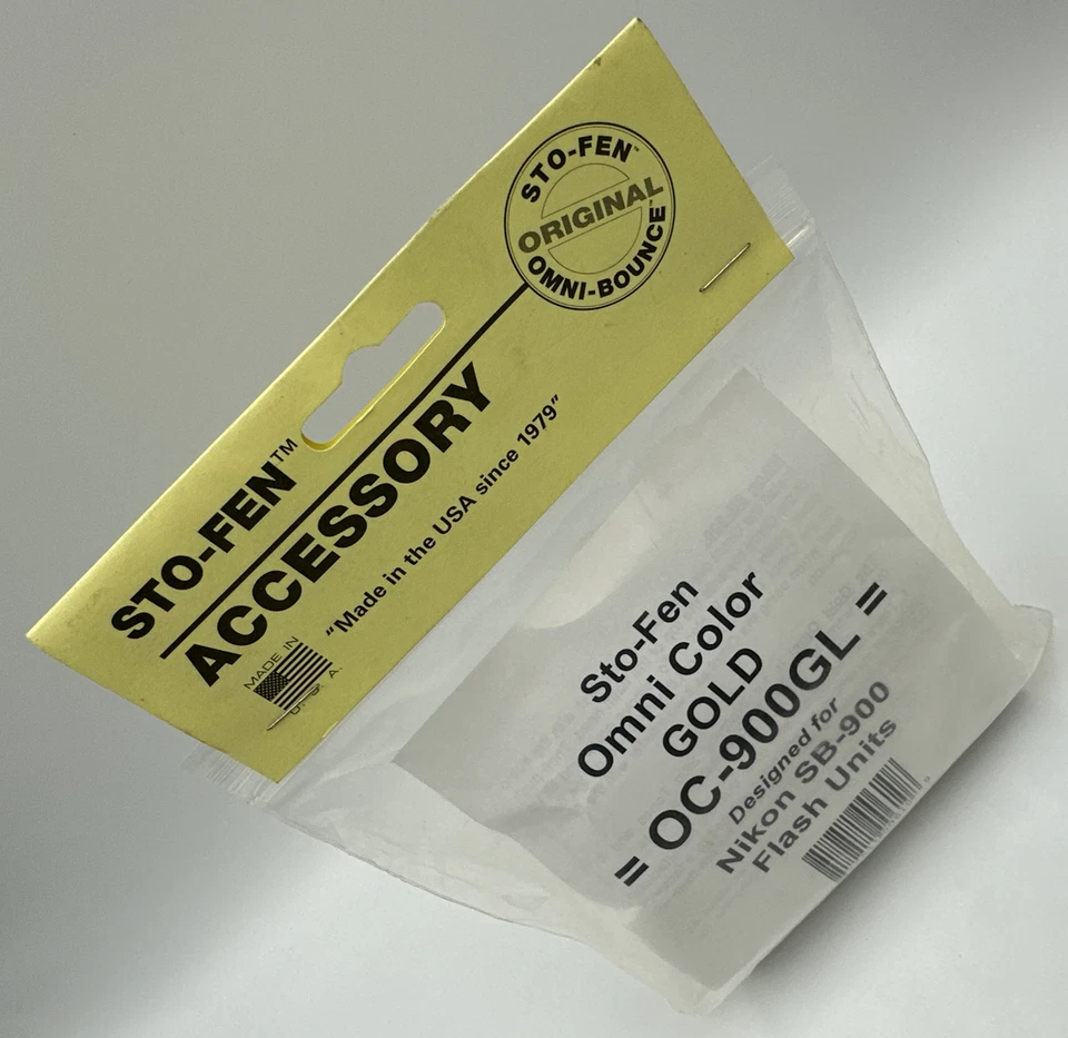 BRAND NEW Sto-Fen Omni Color Gold OC-900GL for Nikon SB-900 Flash Units - Image 3 of 4