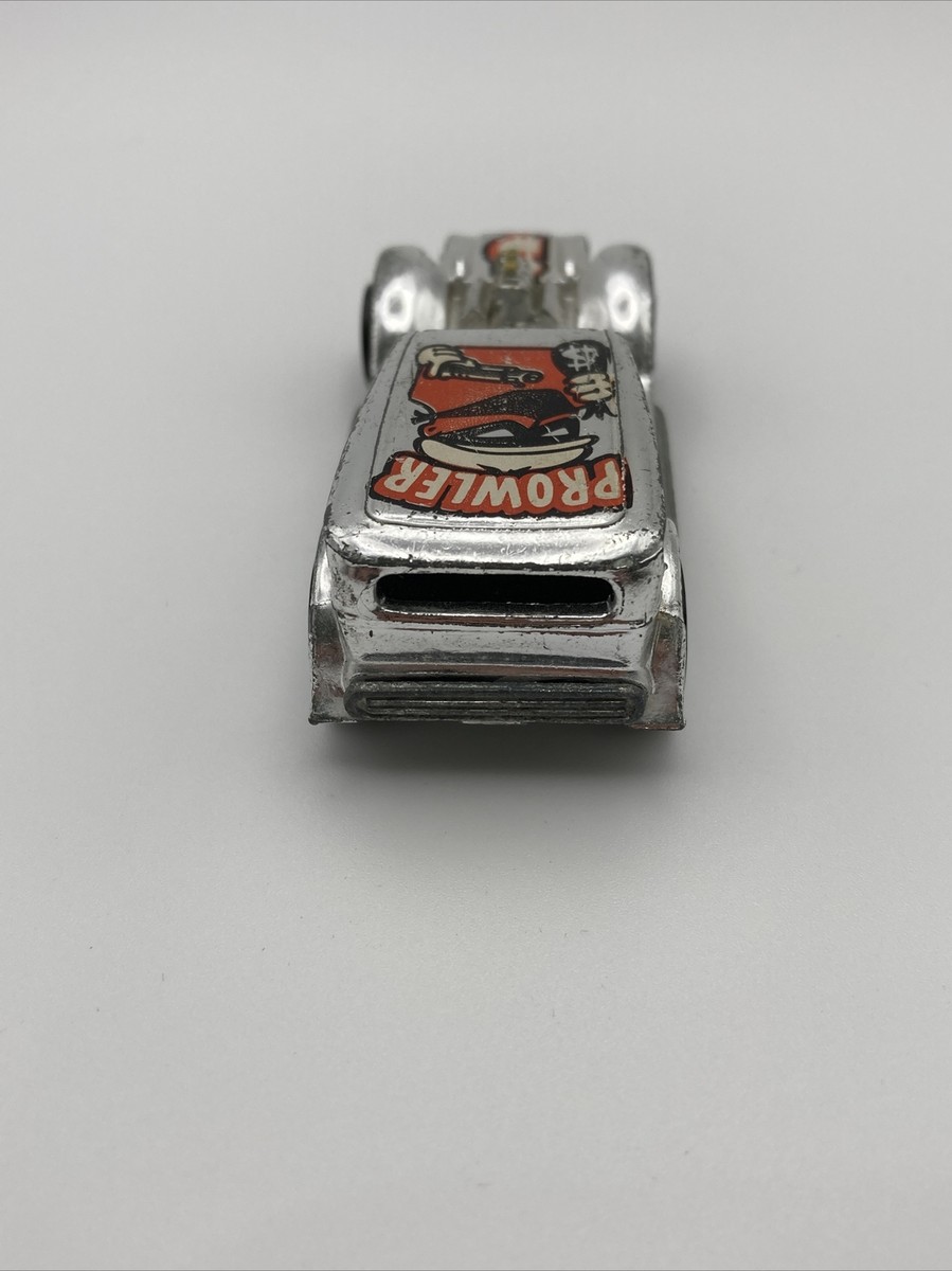 Hot Wheels Prowler Super Chrome Black Wall 1969 Hong Kong Diecast