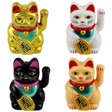 Lucky Cat Mini Maneki-neko Waving Cat Solar 5cm