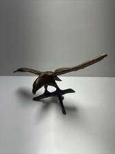 Brass eagle On A Branch 10.5" Wing Span