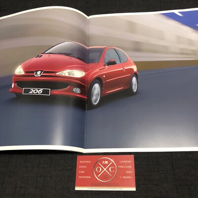 Peugeot 206 Brochure Catalog Japanese Prospekt Rare XS XT RC 2000