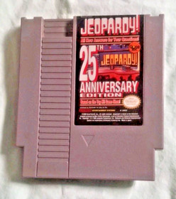 Jeopardy  25th Anniversary  1990 NES With Box Cleaned And Tested