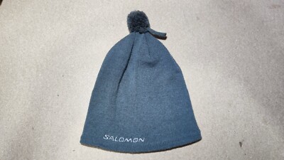 Salomon 2006 Beanie Mütze Einheitsgröße Thermo gefüttert Winter Bommel Logo S...