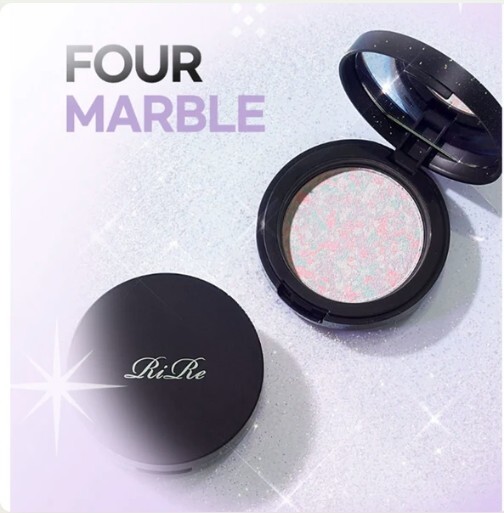 RIRE Marble Highlighter 7g Pressed Powder Face Highlighter Korean Cosmetics