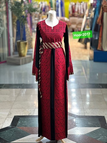 Traditional Palestinian / Jordanian Embroidery Dress Wedding Thoub ثوب تطريز - Picture 8 of 9