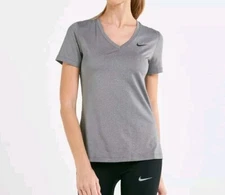 Nike Pro Victory Trainingstop met korte mouwen voor dames Grey Pet Small A001961