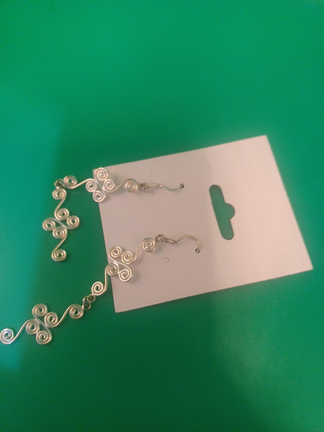 Lightweight Sterling Dangle Pierced Earrings - image 6