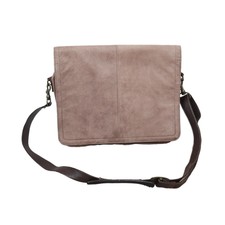 Wilsons Leather Light Brown Leather Computer Messenger Bag